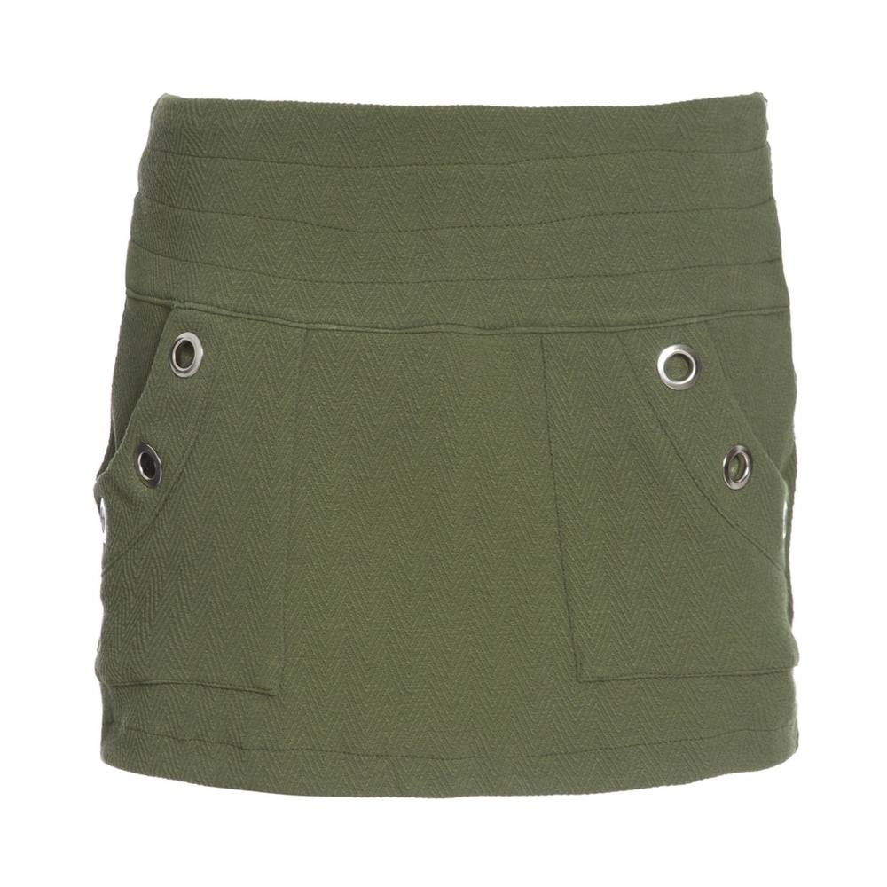 Mini skirt in militar green